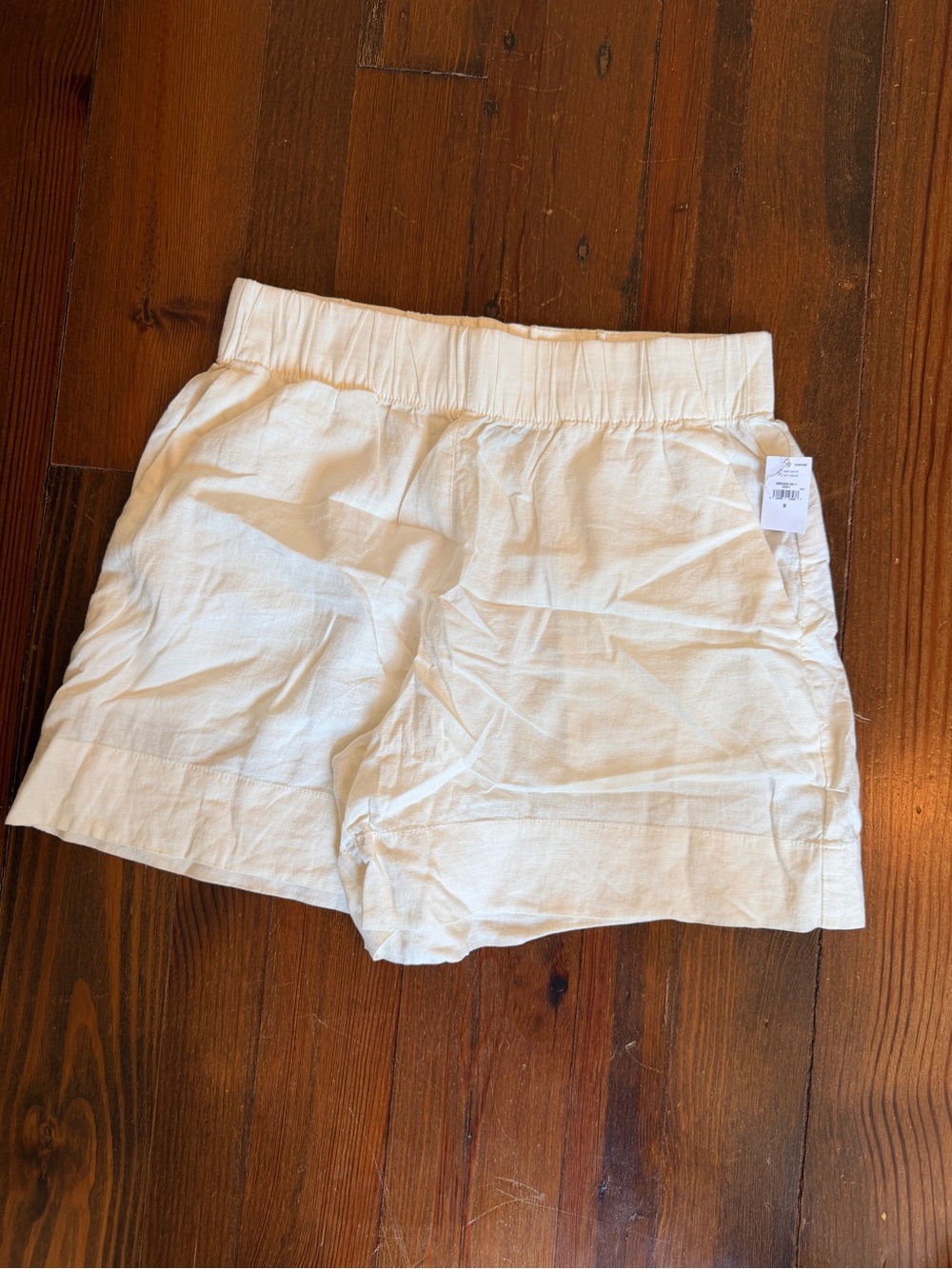 NWT GAP Linen Pull On Off White Shorts - S